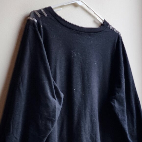 89th & Madison Black Jeweled Embellished Scoop Neck Sweatshirt Size 2X - Picture 11 of 16